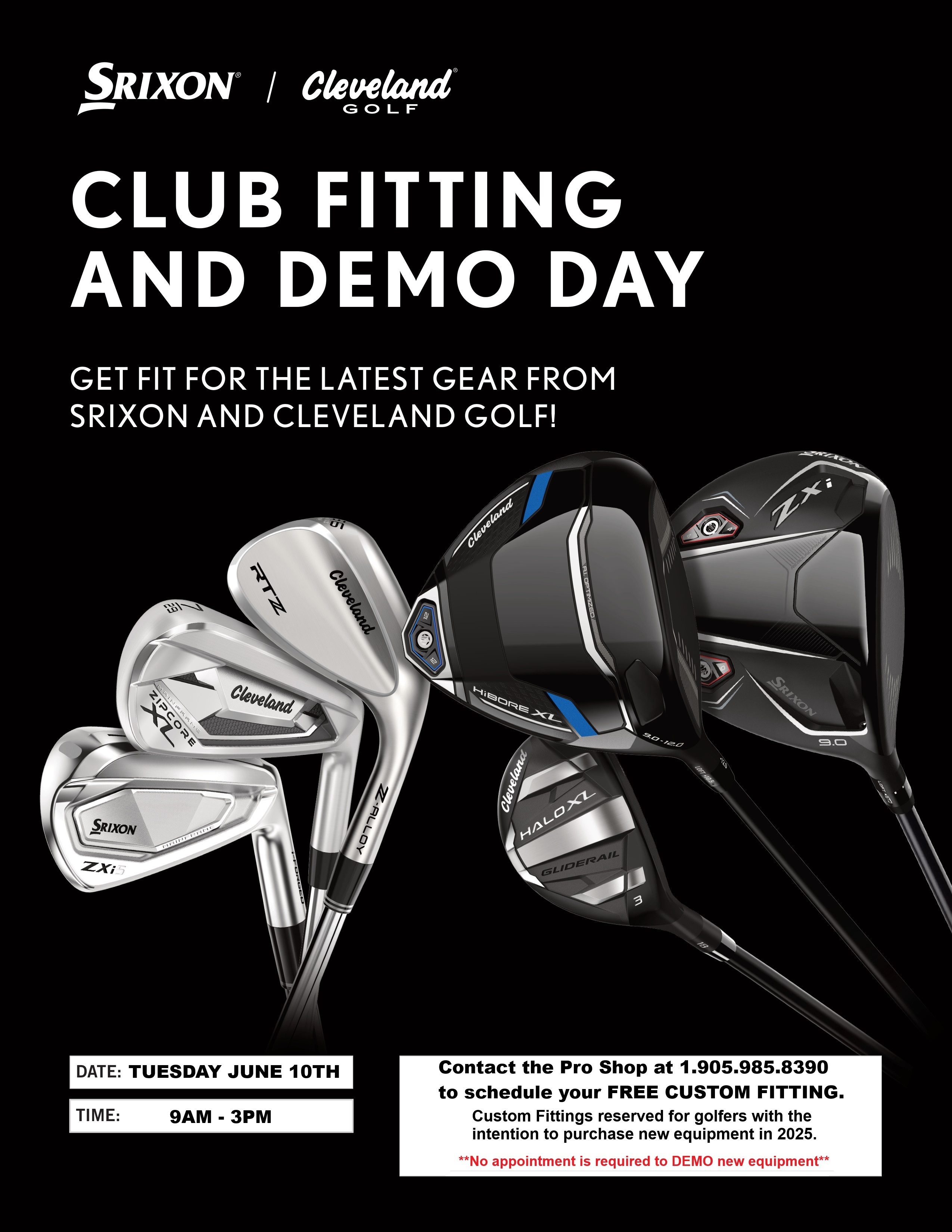 2025 CLEVELAND CUSTOM FITTING JUNE 10TH