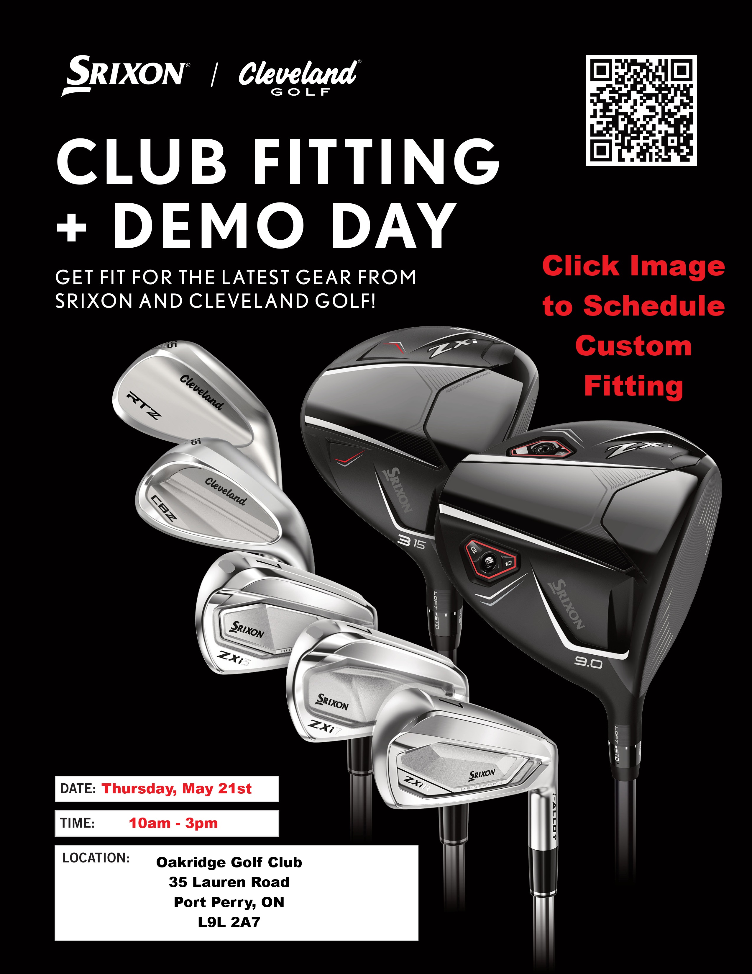 2026 SRIXON CUSTOM FITTING MAY 21ST